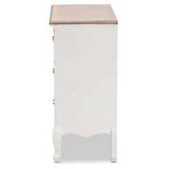 Amalie 4 Drawer Accent Dresser White/Oak - Baxton Studio -Baxton Studio GUEST 432ed71a a27a 46cf 9d8e 25df9377f95b