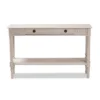 Ariella Whitewashed 1 Drawer Console Table White - Baxton Studio -Baxton Studio GUEST 439f08a7 a143 468e af27 a458e6d50602