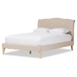 Fannie French Classic Modern Style Linen Fabric Platform Bed - Full - Baxton Studio -Baxton Studio GUEST 43c9be01 7845 48ae a2a3 4534f736698c