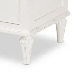 Venezia French - Inspired Rustic Washed Wood 3 - Drawer Nightstand - White - Baxton Studio 14 Venezia French - Inspired Rustic Washed Wood 3 - Drawer Nightstand - White - Baxton Studio -Baxton Studio GUEST 4424f9ff 3849 4109 99c0 ce6d7ef88e80