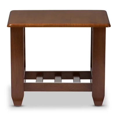 Larissa Modern Classic Mission Style Living Room Occasional End Table - Cherry Brown - Baxton Studio 3 Larissa Modern Classic Mission Style Living Room Occasional End Table - Cherry Brown - Baxton Studio