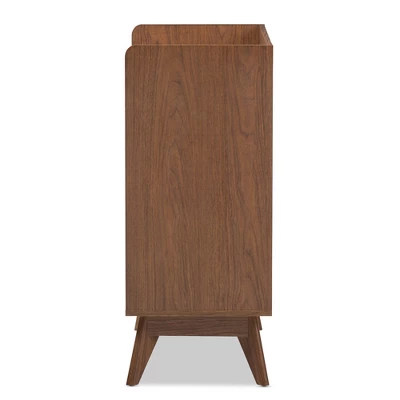 Brighton Mid-Century Modern Wood 3 Drawer Storage Chest Brown - Baxton Studio 5 Brighton Mid-Century Modern Wood 3 Drawer Storage Chest Brown - Baxton Studio - Image 3