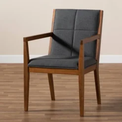 Set Of 2 Theresa Fabric Upholstered Wood Living Room Accent Chair - Baxton Studio -Baxton Studio GUEST 471b6522 5536 49b0 a13f d0da02dbaea9