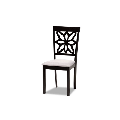 7pc Dallas Fabric Upholstered And Wood Dining Set - Baxton Studio 3 7pc Dallas Fabric Upholstered And Wood Dining Set - Baxton Studio