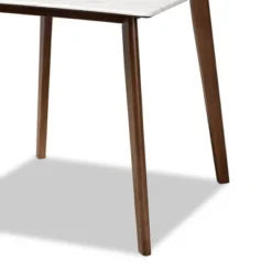 Kaylee Wood Dining Table White/Brown - Baxton Studio -Baxton Studio GUEST 4813fd25 1ffa 4f91 8b47 d43588ced133