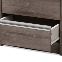 Gallia Modern And Contemporary Oak Finished 2 Drawer Nightstand Brown - Baxton Studio 14 Gallia Modern And Contemporary Oak Finished 2 Drawer Nightstand Brown - Baxton Studio -Baxton Studio GUEST 4a3ddb33 001f 4309 a8fa 9d730a91bde8