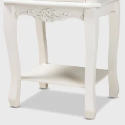 Amalie 2 Drawer Wood Nightstand White/Oak - Baxton Studio -Baxton Studio GUEST 4a3fb85e cc04 4257 b9e8 0d753b845318