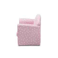 Erica Heart Upholstered Kids' 2 Seater Sofa Pink - Baxton Studio -Baxton Studio GUEST 4a4739ae 7e61 4ae7 944c bdecfebdfe72