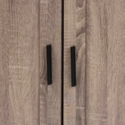 Bruce Farmhouse Wood 2 Doors Shoe Storage Cabinet Oak/Brown - Baxton Studio -Baxton Studio GUEST 4abbde64 7813 4613 930f 2a2b2ac911da