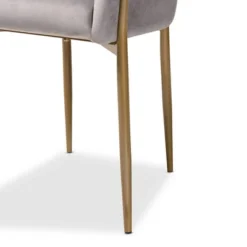 Ballard Velvet Fabric Upholstered Metal Dining Chair - Baxton Studio 18 Ballard Velvet Fabric Upholstered Metal Dining Chair - Baxton Studio -Baxton Studio GUEST 4ad66103 296d 40dc a37d 5a416347ed30