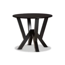 35" Irene Wide Round Wood Dining Table - Baxton Studio 16 35" Irene Wide Round Wood Dining Table - Baxton Studio -Baxton Studio GUEST 4b309ca0 ac74 444f bc43 ef6a825bad5b