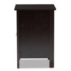 Hamish Modern And Contemporary Finished 1 Drawer Nightstand Dark Brown - Baxton Studio -Baxton Studio GUEST 4b35f53a 962e 4aa9 9a22 579d3ccc8842