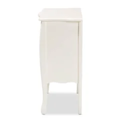 Eliya Wood 3 Drawer Storage Cabinet White - Baxton Studio -Baxton Studio GUEST 4b44f3c4 5807 4201 adcc 90091b1753e1