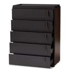 5 Drawer Rikke Two-Tone Wood Chest Brown - Baxton Studio -Baxton Studio GUEST 4b4ad442 60e7 498c 8272 221d60a7f176