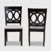 2pc Lenoir Upholstered Wood Dining Chair Set - Baxton Studio -Baxton Studio GUEST 4b725cc7 4e97 4938 a90b d0636552a76e