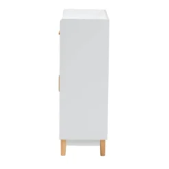 Russell Two-Tone Wood 2 Door Sideboard White/Oak Brown - Baxton Studio -Baxton Studio GUEST 4cb6c081 1d36 4a15 83a8 60a15a666f75