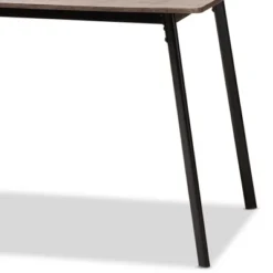 5pc Ornette Mid Century Modern Matte Frame Dining Set Light Brown - Baxton Studio -Baxton Studio GUEST 4d2297cd aad6 4822 be0c ba3c0cb713f3