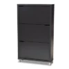 Out Racks Simms Finished Wood Shoe Storage Cabinet With 6 Fold Black - Baxton Studio 2 Out Racks Simms Finished Wood Shoe Storage Cabinet With 6 Fold Black - Baxton Studio -Baxton Studio GUEST 4d49997c 4ca8 47b7 b3e7 5970e4c27a2b