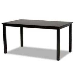 7pc Mael Dining Set Dark Brown/Espresso - Baxton Studio -Baxton Studio GUEST 4e264162 497b 4ebc 910b 5eb05245696e