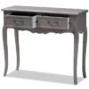Capucine Finished Wood 2 Drawer Console Table Gray - Baxton Studio -Baxton Studio GUEST 4f07e5a9 67ef 478f 9c74 42b521edf9d3