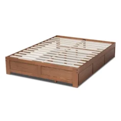 Wren 3 Drawer Storage Bed Frame Walnut - Baxton Studio -Baxton Studio GUEST 4f739bf8 c066 4107 8812 e44c69407ac8