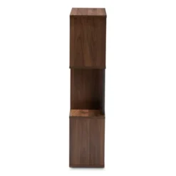 40.2" Legende Finished Display Bookcase Brown/Dark Gray - Baxton Studio -Baxton Studio GUEST 4fb06686 5663 4040 8fd8 3361f9e1799a