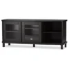 Walda Wood Cabinet With 2 Sliding Doors And 1 Drawer TV Stand For TVs Up To 60" Dark Brown/Gray - Baxton Studio 2 Walda Wood Cabinet With 2 Sliding Doors And 1 Drawer TV Stand For TVs Up To 60" Dark Brown/Gray - Baxton Studio -Baxton Studio GUEST 52e6c1a5 581e 4234 a534 2d067179cc34