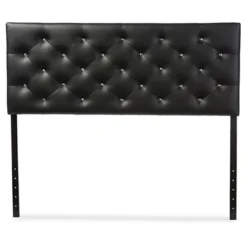 Viviana Modern And Contemporary Faux Leather Upholstered Button-Tufted Headboard - Baxton Studio
