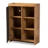Caspian Wood Shoe Cabinet Gray/Brown - Baxton Studio -Baxton Studio GUEST 542d2993 c922 43cb b8a0 5f50ecd32fb7