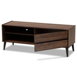 TV Stand For TVs Up To 50" Suli Wood Brown - Baxton Studio -Baxton Studio GUEST 556c8a26 aaf1 46ee a9e1 d52997e8c084