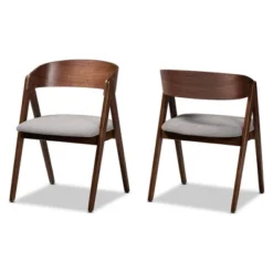 2pc Danton Fabric Upholstered Wood Dining Chair Set - Baxton Studio 21 2pc Danton Fabric Upholstered Wood Dining Chair Set - Baxton Studio -Baxton Studio GUEST 55f80935 5b49 438f b42a b7810e0a9ba4