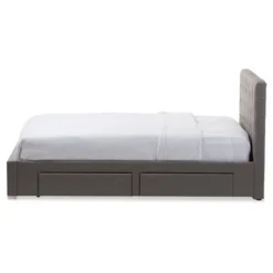 King Rene Modern And Contemporary Fabric 4-Drawer Storage Platform Bed Gray - Baxton Studio 13 King Rene Modern And Contemporary Fabric 4-Drawer Storage Platform Bed Gray - Baxton Studio -Baxton Studio GUEST 56eaf33f 891a 4529 a80c 969bfdb26d68