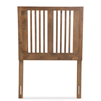 Twin Harena Wood Headboard Walnut - Baxton Studio 3 Twin Harena Wood Headboard Walnut - Baxton Studio