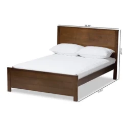 Catalina Modern Classic Mission Style Finished Wood Platform Bed - Baxton Studio -Baxton Studio GUEST 59f2eb9d 2435 4568 a802 7f6d16e9f672