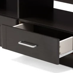 Ryleigh Modern And Contemporary Finished TV Stand For TVs Up To 60" Dark Brown - Baxton Studio -Baxton Studio GUEST 5a47002f c8b6 4c14 9fa3 a6f97a72333d