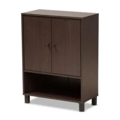 Rossin Modern Wood 2 Door Entryway Shoe Cabinet - Baxton Studio -Baxton Studio GUEST 5a63a537 6d79 4562 8396 9fead00d3f3c