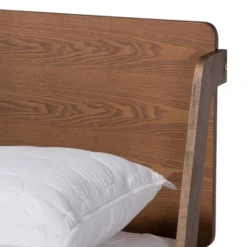 Sadler Mid-Century Modern Platform Bed Walnut/Brown - Baxton Studio -Baxton Studio GUEST 5a74e18d 472f 46cc 929d 3d96452fbf73