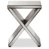 Morris Modern And Contemporary Hollywood Regency Glamour Style Accent Side Table - Silver - Baxton Studio 1 Morris Modern And Contemporary Hollywood Regency Glamour Style Accent Side Table - Silver - Baxton Studio -Baxton Studio GUEST 5b779ff8 e932 4e4d 9f61 3a9e87427465