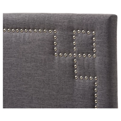 Geneva Modern And Contemporary Fabric Upholstered Headboard - Twin - Baxton Studio 4 Geneva Modern And Contemporary Fabric Upholstered Headboard - Twin - Baxton Studio - Image 2