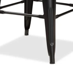 4pc Horton Metal Stackable Counter Stool Set - Baxton Studio -Baxton Studio GUEST 5c6c45b0 84e4 459e aec7 3ab2f407bf62