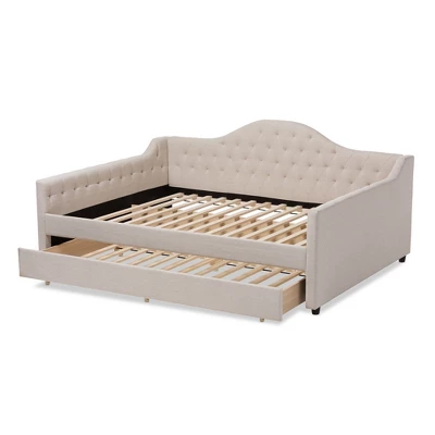 Eliza Daybed With Trundle - Baxton Studio 10 Eliza Daybed With Trundle - Baxton Studio - Image 8
