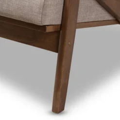 Bianca Mid-Modern Walnut Wood Fabric Tufted 2 Seater Loveseat Light Gray - Baxton Studio -Baxton Studio GUEST 5d48540b 2659 4e3e ac2a f51451f28ead