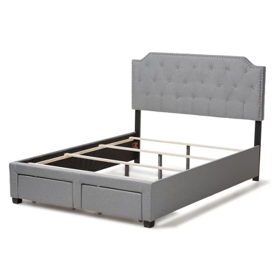 Aubrianne Modern And Contemporary Fabric Upholstered Storage Bed Gray - Baxton Studio 9 Aubrianne Modern And Contemporary Fabric Upholstered Storage Bed Gray - Baxton Studio - Image 7