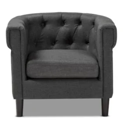 Bisset Chesterfield Chair Gray - Baxton Studio 19 Bisset Chesterfield Chair Gray - Baxton Studio -Baxton Studio GUEST 5e21bd96 22f4 4bef 96e8 77a8428b0e2e