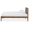 Queen Daylan Mid Century Modern Solid Wood Slatted Platform Bed Walnut Brown - Baxton Studio 2 Queen Daylan Mid Century Modern Solid Wood Slatted Platform Bed Walnut Brown - Baxton Studio -Baxton Studio GUEST 5e425d12 4a68 4ebe 9692 7e4ac3e31d6b