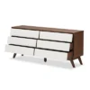Hildon Mid-Century Modern Wood 6 Drawer Storage Dresser Brown - Baxton Studio -Baxton Studio GUEST 5e532906 1c63 4185 a20c 6c646cbc012b