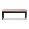 Corey Fabric Upholstered And Wood Dining Bench - Baxton Studio -Baxton Studio GUEST 5e63724f 5a96 433d a673 8fd5c6d0983d