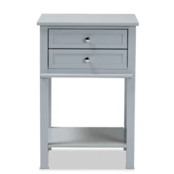 2 Drawer Willow Wood Nightstand - Baxton Studio -Baxton Studio GUEST 5e8dd48c 1b6f 4deb 861c d169001f1e0f