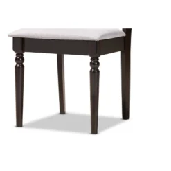 5pc Tonia Fabric Upholstered And Wood Dining Set Gray/Brown - Baxton Studio -Baxton Studio GUEST 5e97859e 8530 4bcd 883f 08e78e97c553