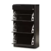 Cayla Modern And Contemporary Wood Shoe Cabinet - Black - Baxton Studio -Baxton Studio GUEST 5efdd46d 6fc9 4f26 b056 f92088c5af94